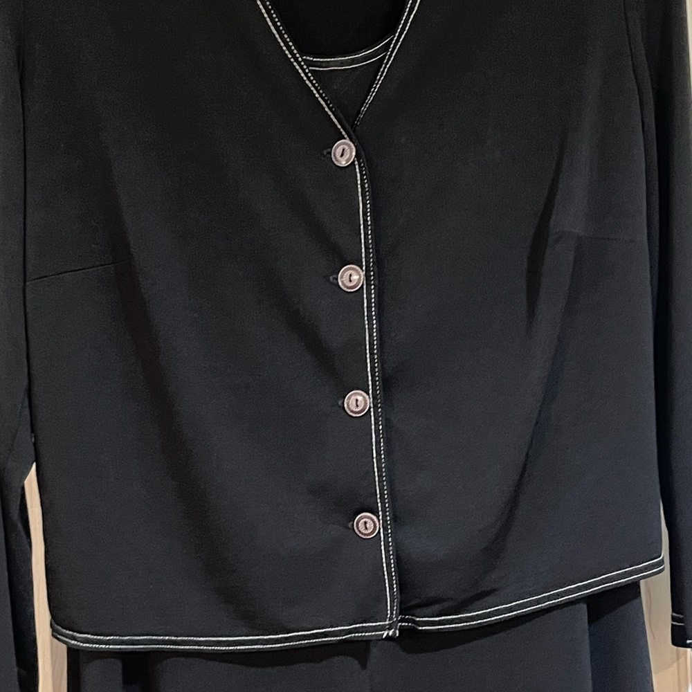 20 Rabbit Rabbit Rabbit Designs Black Sleeveless Stretchy Evening‎ Dress Jacket - Picture 6 of 9